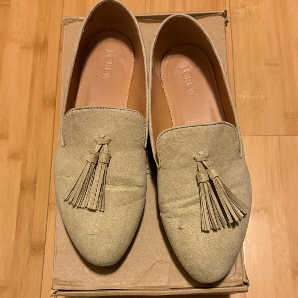 J. Crew Women's Beige Tassel Loafers